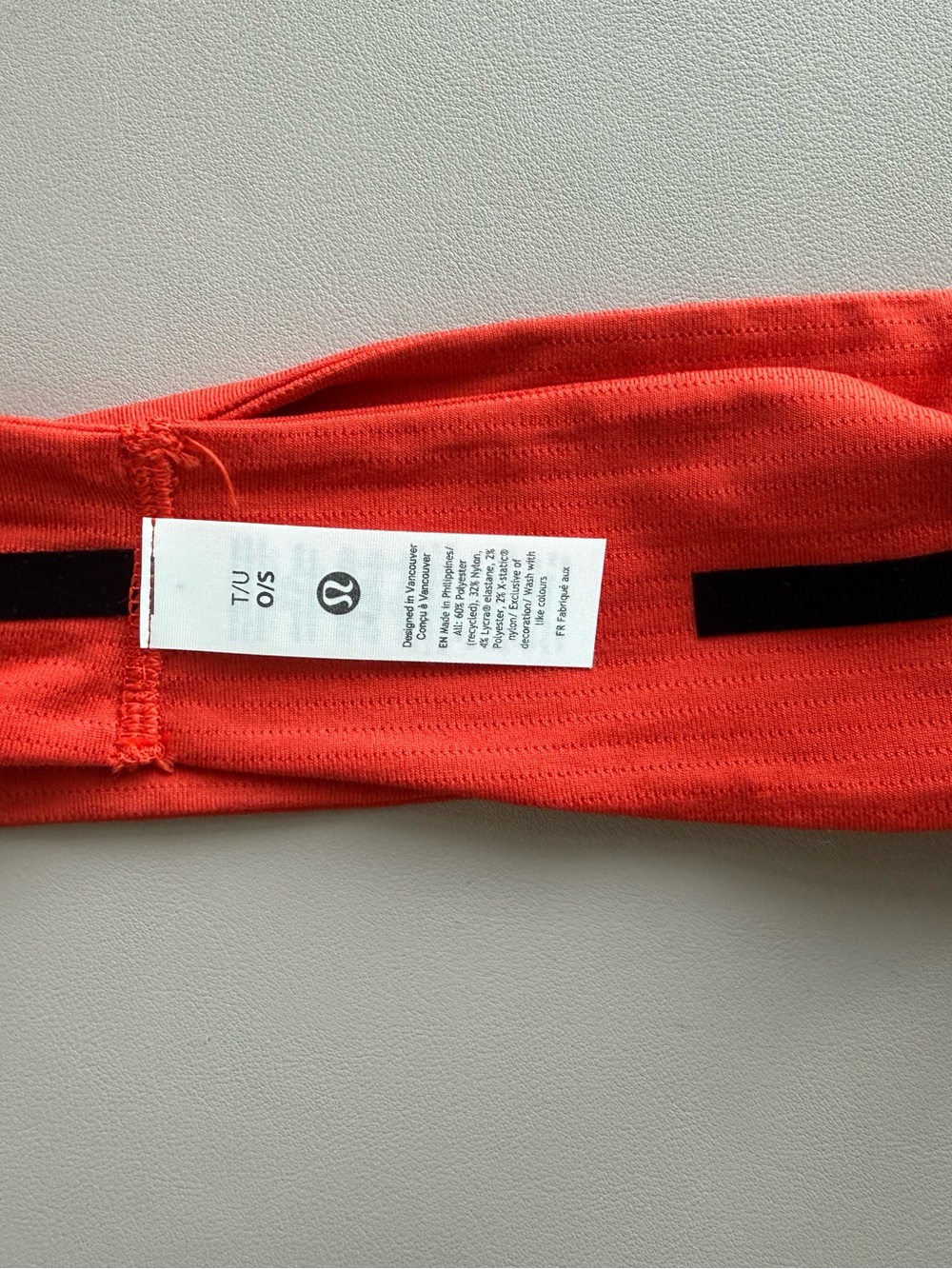 Lululemon “License to Train” Wide Headband NWT- red/orange - Picture 4 of 5